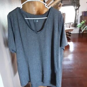 Gray V-Neck T-Shirt